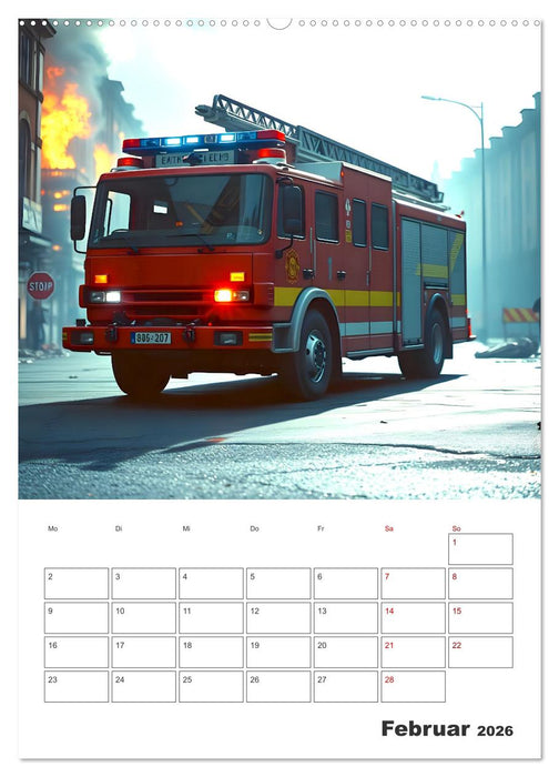 Heldentum im Einsatz - Ein Jahr mit den Lebensrettern (CALVENDO Wandkalender 2026)