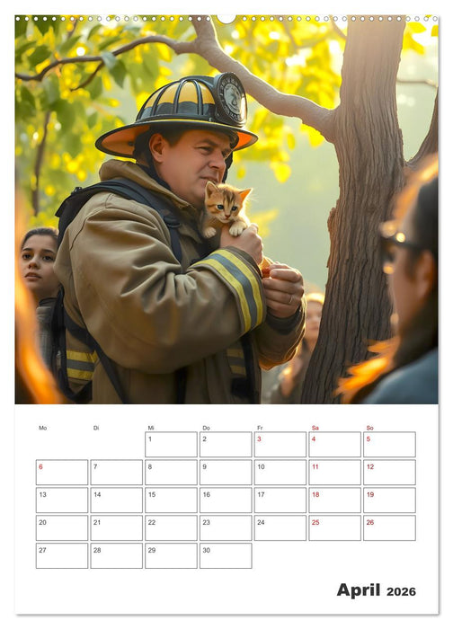 Heldentum im Einsatz - Ein Jahr mit den Lebensrettern (CALVENDO Wandkalender 2026)
