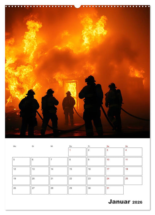 Heldentum im Einsatz - Ein Jahr mit den Lebensrettern (CALVENDO Premium Wandkalender 2026)