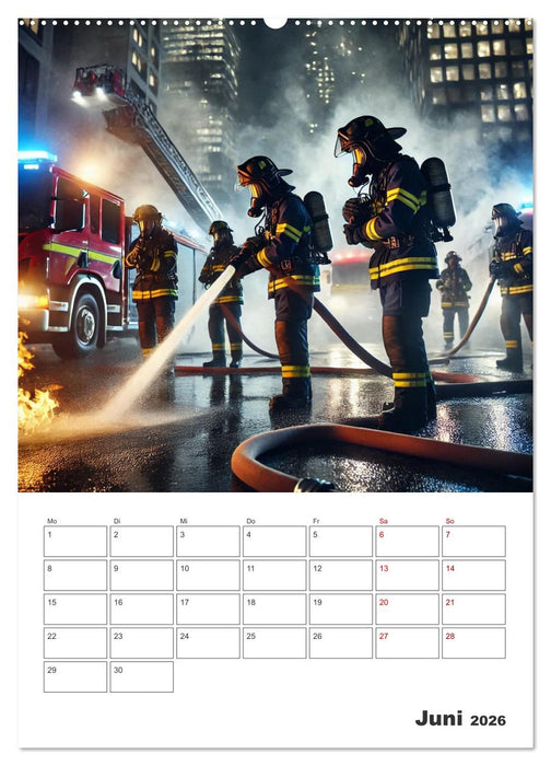 Heldentum im Einsatz - Ein Jahr mit den Lebensrettern (CALVENDO Premium Wandkalender 2026)