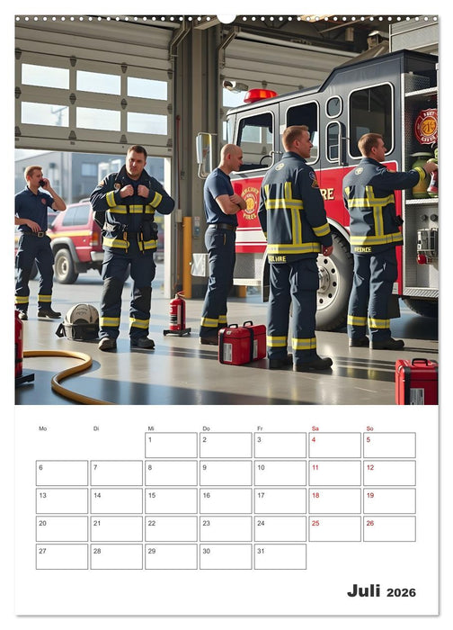 Heldentum im Einsatz - Ein Jahr mit den Lebensrettern (CALVENDO Premium Wandkalender 2026)