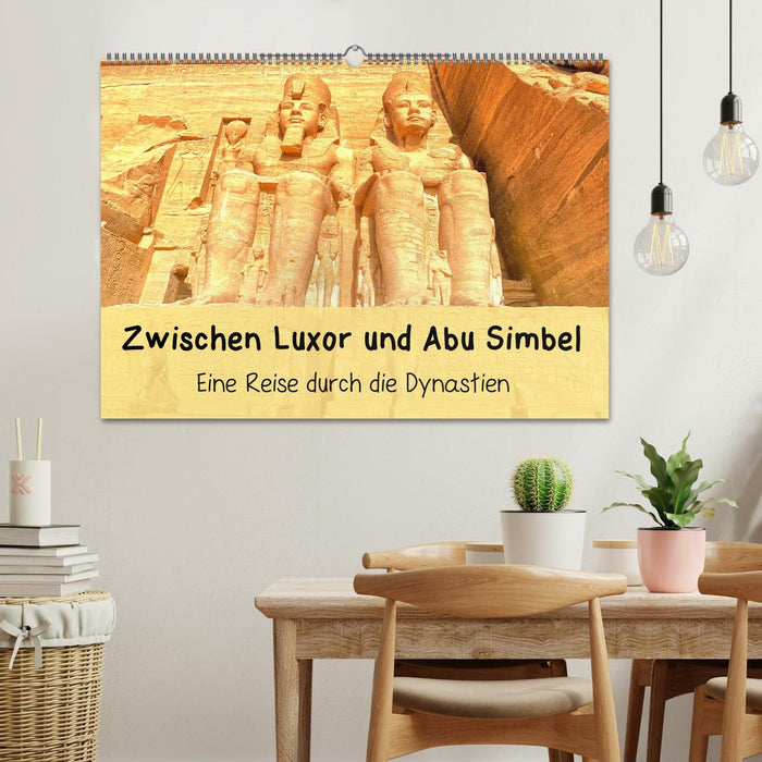 Zwischen Luxor und Abu Simbel - Eine Reise durch die Dynastien (CALVENDO Wandkalender 2026)