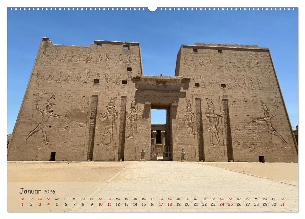 Zwischen Luxor und Abu Simbel - Eine Reise durch die Dynastien (CALVENDO Wandkalender 2026)