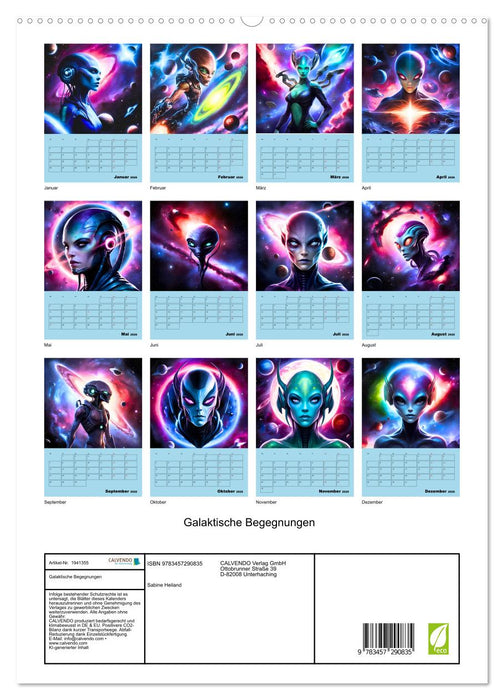 Galaktische Begegnungen (CALVENDO Premium Wandkalender 2026)