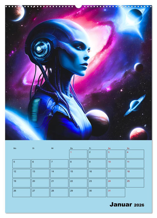 Galaktische Begegnungen (CALVENDO Premium Wandkalender 2026)