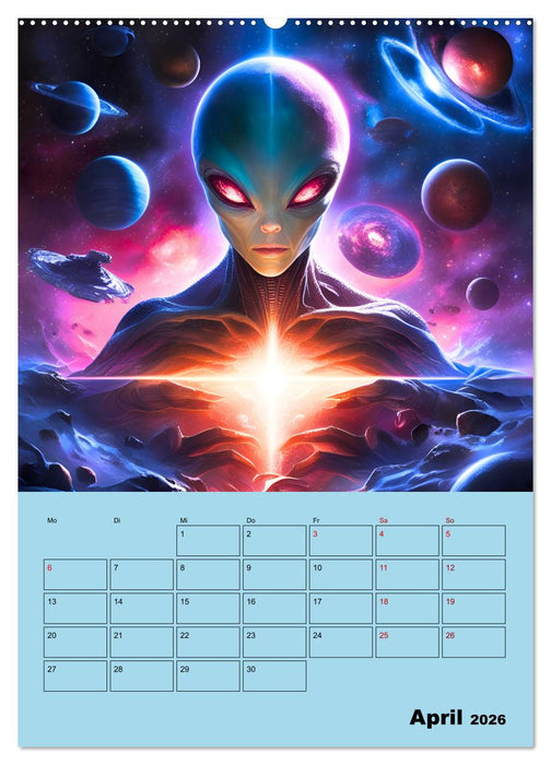 Galaktische Begegnungen (CALVENDO Premium Wandkalender 2026)