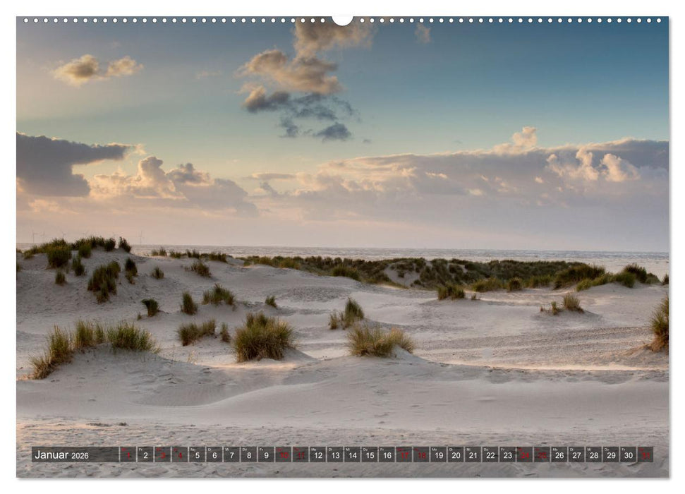 Ostfriesische Inseln - Borkum, Norderney, Juist, Baltrum, Langeoog, Spiekeroog, Wangerooge (CALVENDO Premium Wandkalender 2026)