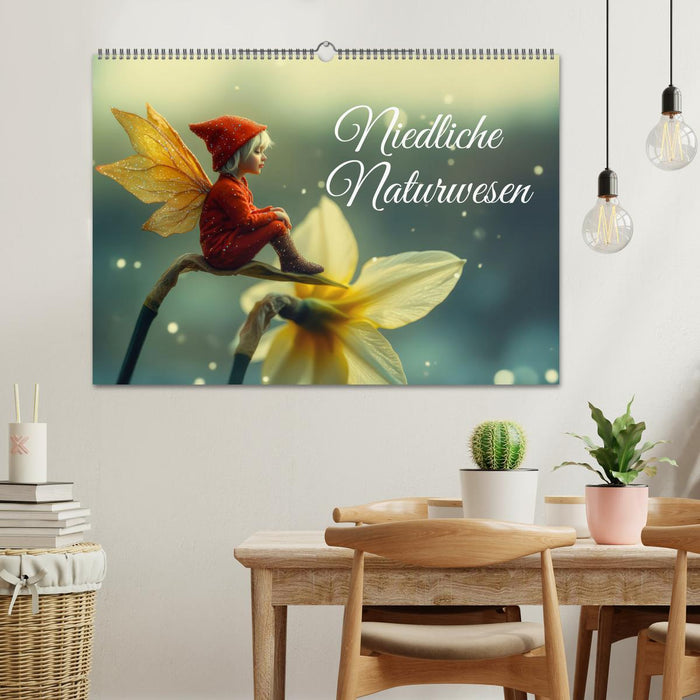 Niedliche Naturwesen (CALVENDO Wandkalender 2026)