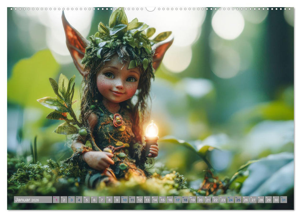 Niedliche Naturwesen (CALVENDO Wandkalender 2026)