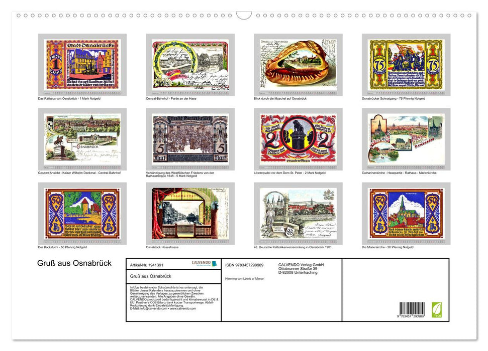 Gruß aus Osnabrück (CALVENDO Wandkalender 2026)