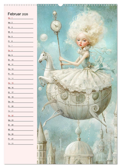 Tarot Wunderwelten. Surrealistische und magische Tarot-Kunst (CALVENDO Wandkalender 2026)