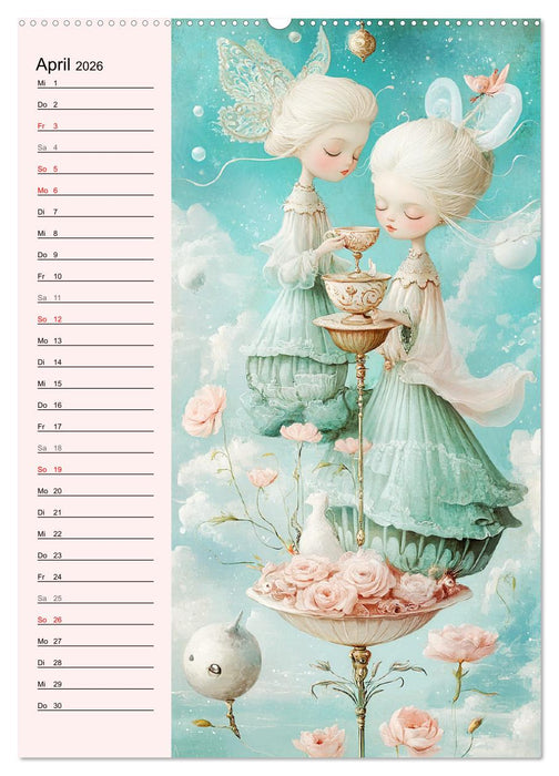 Tarot Wunderwelten. Surrealistische und magische Tarot-Kunst (CALVENDO Wandkalender 2026)