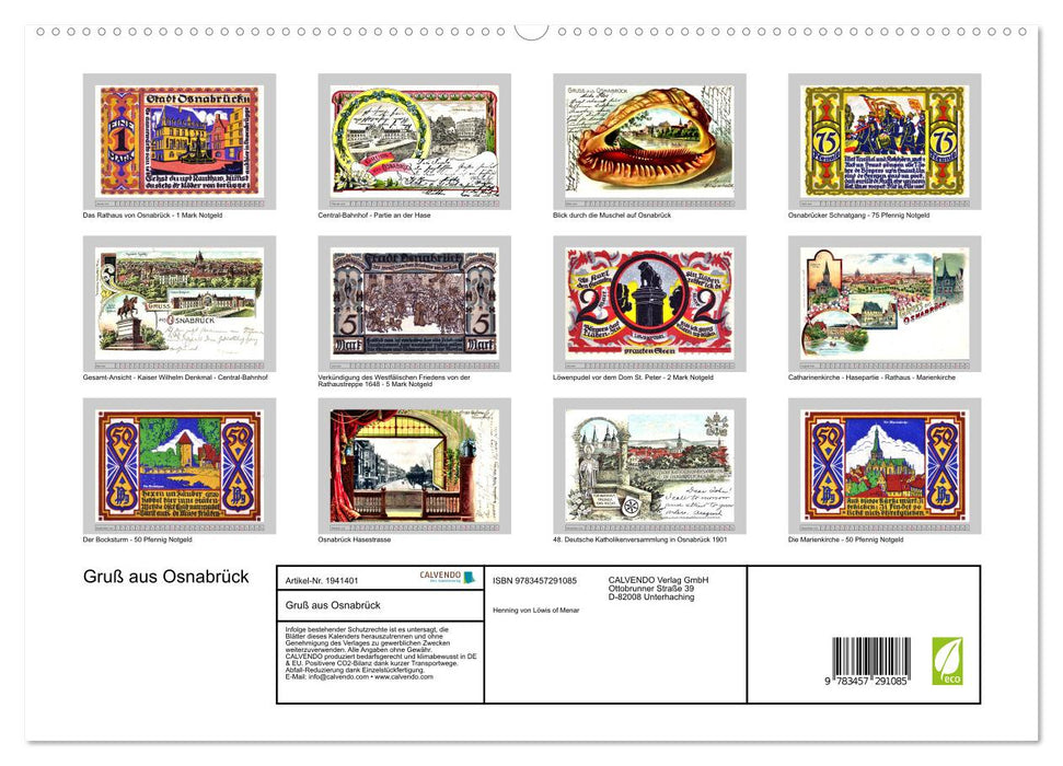 Gruß aus Osnabrück (CALVENDO Premium Wandkalender 2026)