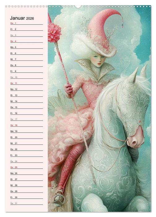 Tarot Wunderwelten. Surrealistische und magische Tarot-Kunst (CALVENDO Premium Wandkalender 2026)