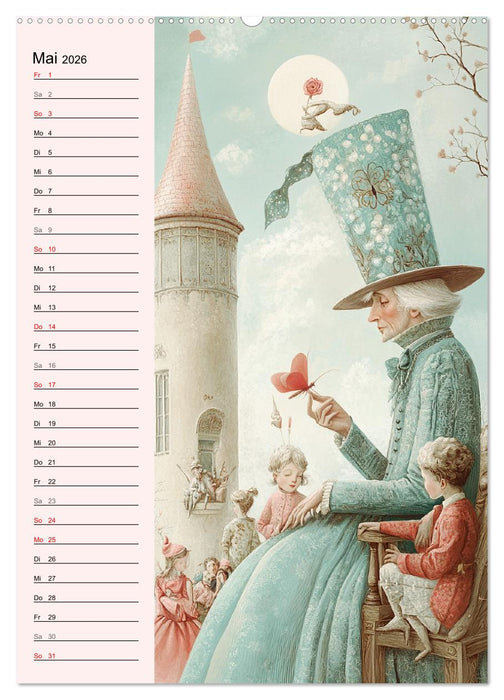 Tarot Wunderwelten. Surrealistische und magische Tarot-Kunst (CALVENDO Premium Wandkalender 2026)