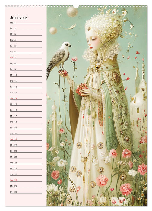 Tarot Wunderwelten. Surrealistische und magische Tarot-Kunst (CALVENDO Premium Wandkalender 2026)