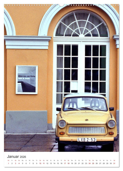 Auto-Land DDR - Trabant und Wartburg (CALVENDO Premium Wandkalender 2026)