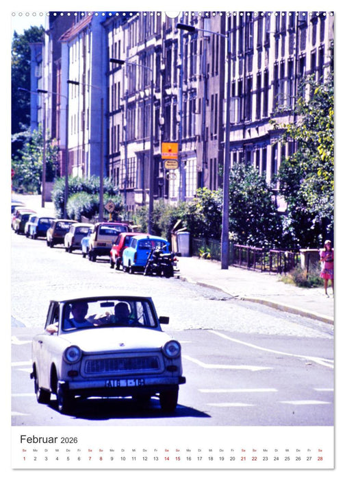 Auto-Land DDR - Trabant und Wartburg (CALVENDO Premium Wandkalender 2026)