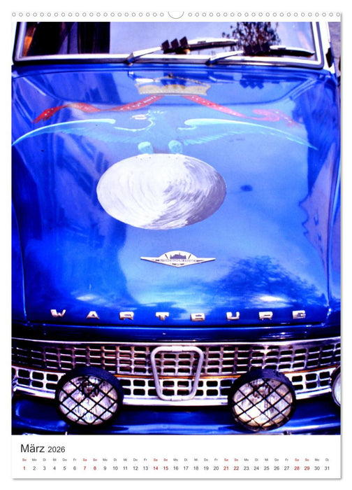 Auto-Land DDR - Trabant und Wartburg (CALVENDO Premium Wandkalender 2026)