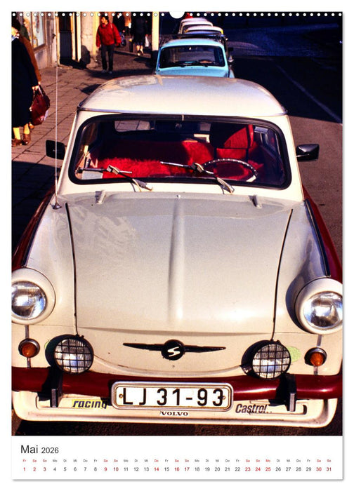 Auto-Land DDR - Trabant und Wartburg (CALVENDO Premium Wandkalender 2026)