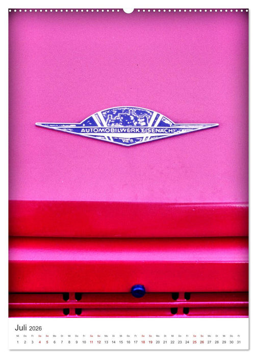 Auto-Land DDR - Trabant und Wartburg (CALVENDO Premium Wandkalender 2026)