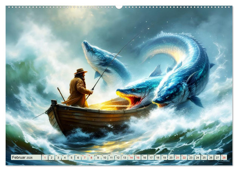 Die unbezwingbaren Fische (CALVENDO Premium Wandkalender 2026)