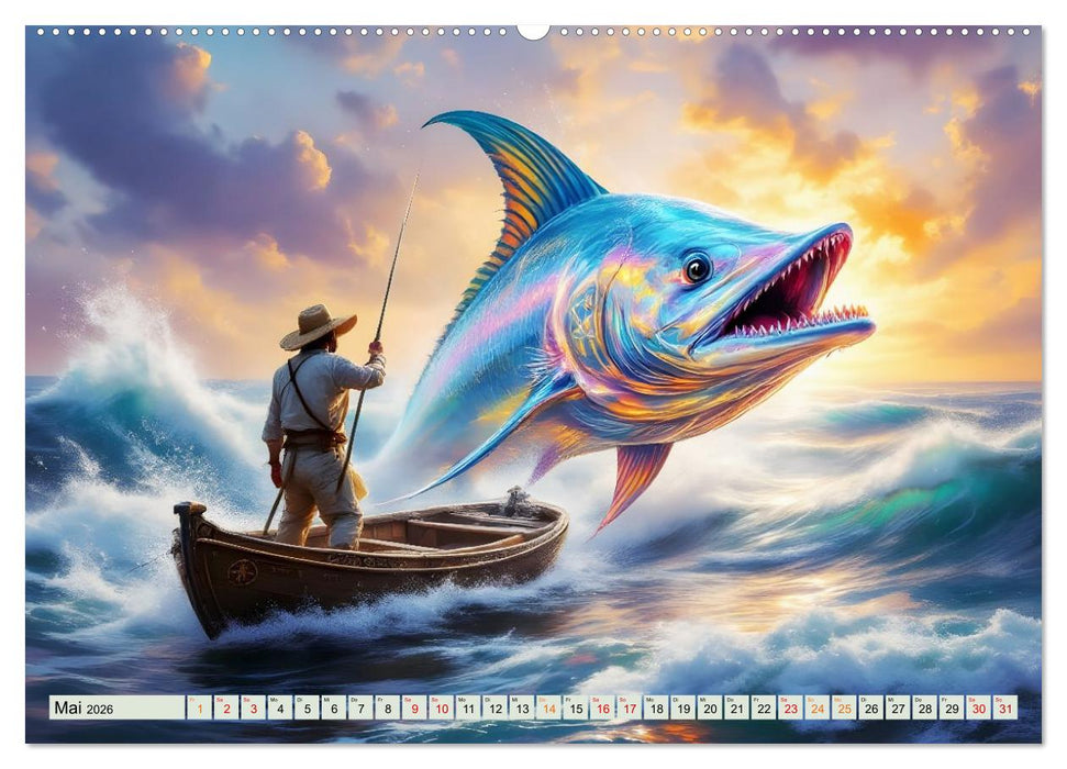 Die unbezwingbaren Fische (CALVENDO Premium Wandkalender 2026)