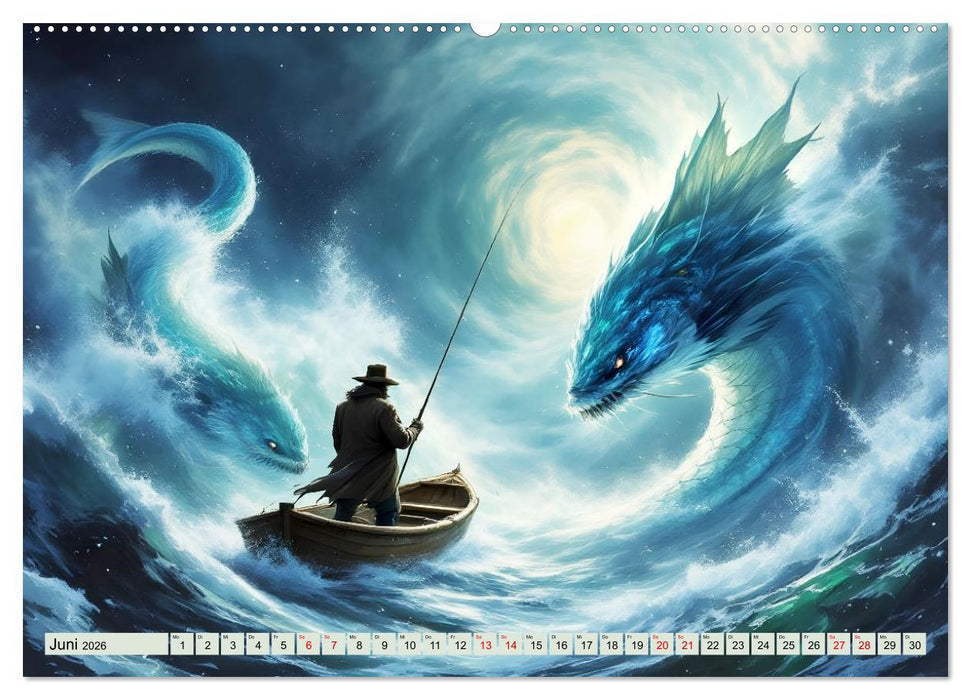 Die unbezwingbaren Fische (CALVENDO Premium Wandkalender 2026)