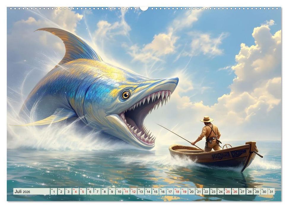 Die unbezwingbaren Fische (CALVENDO Premium Wandkalender 2026)