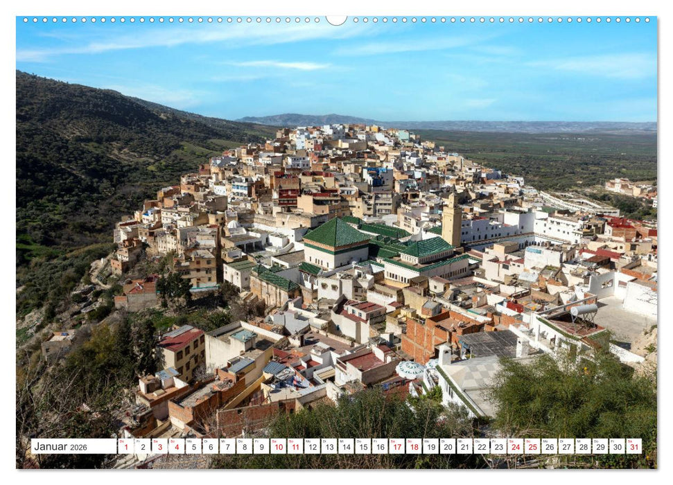 Marokko, ein lebendiges Mosaik voller Farben. (CALVENDO Premium Wandkalender 2026)