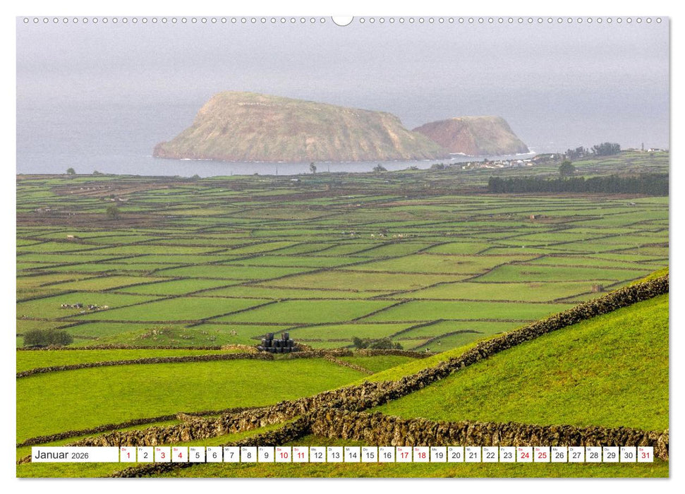 Azoren, Wo Feuer und Meer aufeinandertreffen. (CALVENDO Premium Wandkalender 2026)