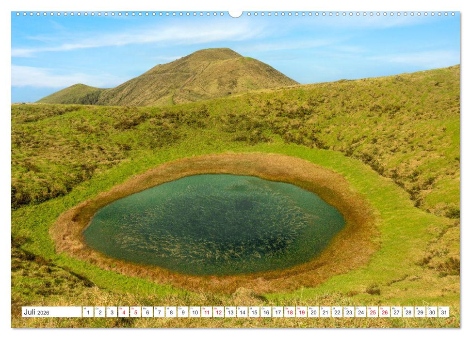 Azoren, Wo Feuer und Meer aufeinandertreffen. (CALVENDO Premium Wandkalender 2026)