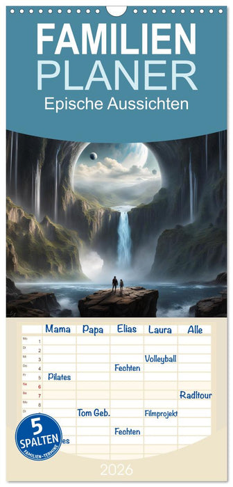 Epische Aussichten (CALVENDO Familienplaner 2026)