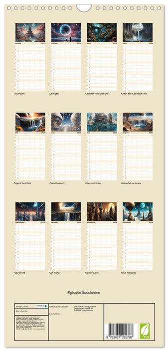 Epische Aussichten (CALVENDO Familienplaner 2026)