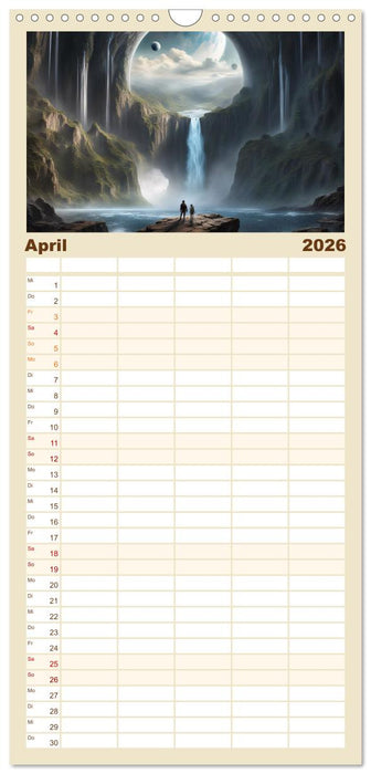 Epische Aussichten (CALVENDO Familienplaner 2026)