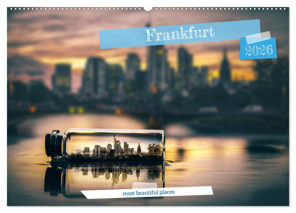 Frankfurt most beautiful places (CALVENDO Monthly Calendar 2026)
