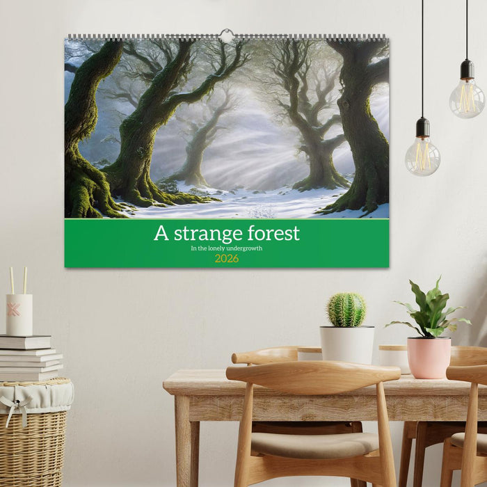 A strange forest In the lonely undergrowth (CALVENDO Monthly Calendar 2026)