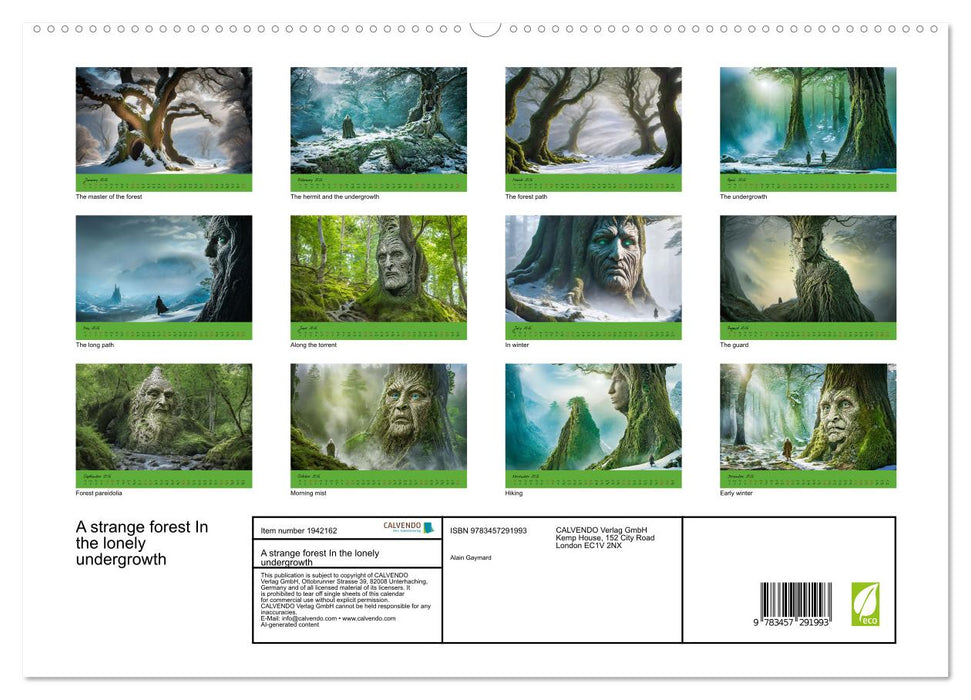 A strange forest In the lonely undergrowth (CALVENDO Premium-Calendar 2026)