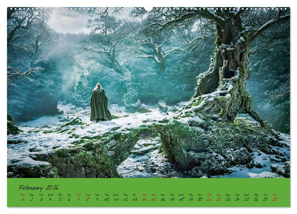 A strange forest In the lonely undergrowth (CALVENDO Premium-Calendar 2026)