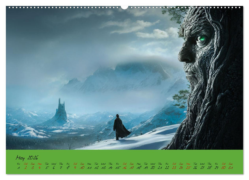 A strange forest In the lonely undergrowth (CALVENDO Premium-Calendar 2026)