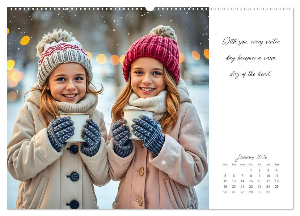 Shining brighter together - My heart, my sister, my home (CALVENDO Monthly Calendar 2026)