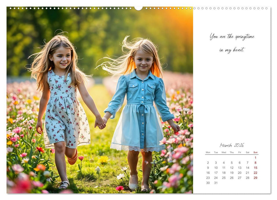 Shining brighter together - My heart, my sister, my home (CALVENDO Premium-Calendar 2026)