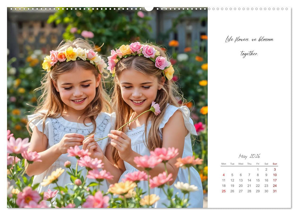 Shining brighter together - My heart, my sister, my home (CALVENDO Premium-Calendar 2026)