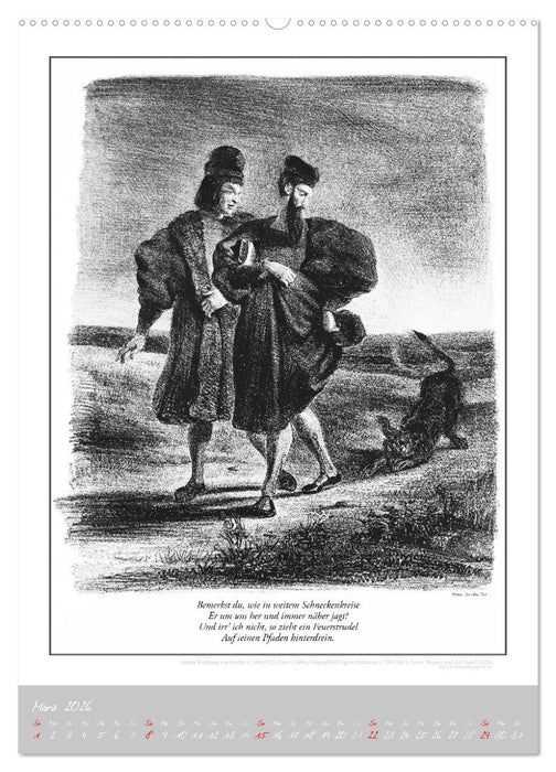 Faust - Weltliteraturkalender (CALVENDO Wandkalender 2026)