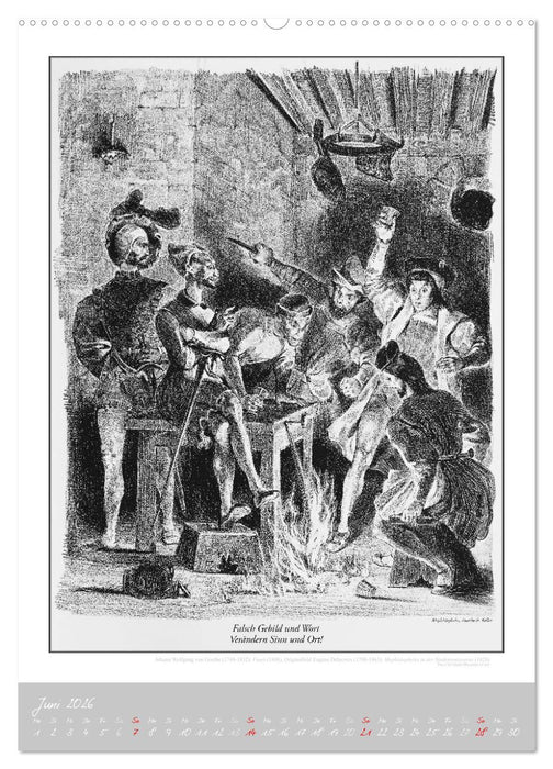 Faust - Weltliteraturkalender (CALVENDO Wandkalender 2026)