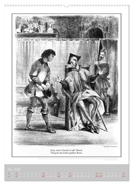 Faust - Weltliteraturkalender (CALVENDO Premium Wandkalender 2026)