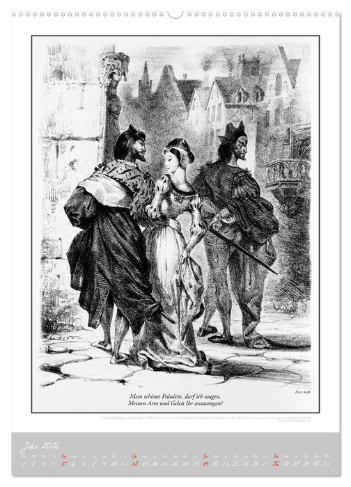 Faust - Weltliteraturkalender (CALVENDO Premium Wandkalender 2026)