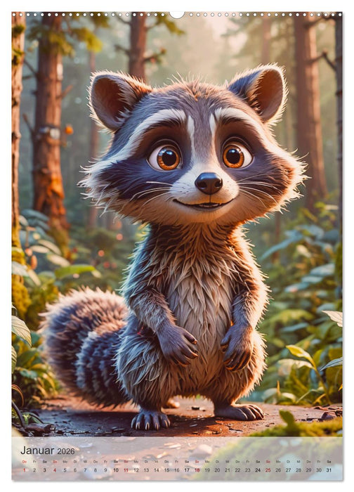 Nordamerika - Knuffige Wildnis (CALVENDO Wandkalender 2026)