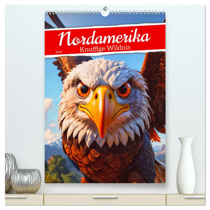 Nordamerika - Knuffige Wildnis (CALVENDO Premium Wandkalender 2026)