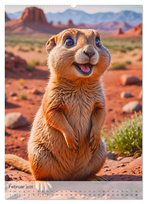 Nordamerika - Knuffige Wildnis (CALVENDO Premium Wandkalender 2026)